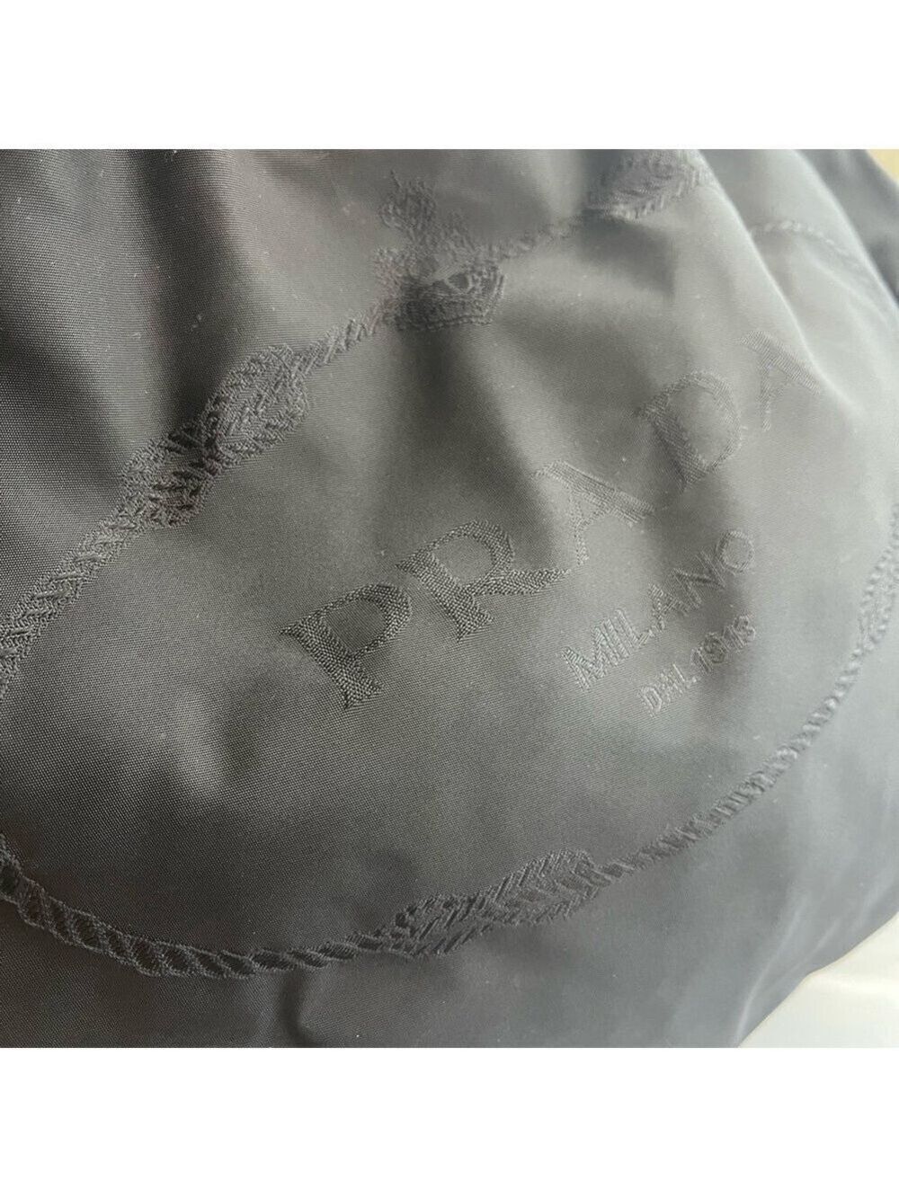 PRADA BLACK TESSUTO JACQUARD TOTE - Picture 6 of 15